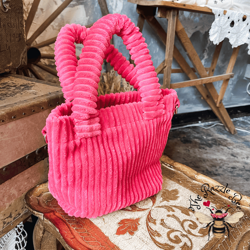 Hot Pink Fuzzy Handbag
