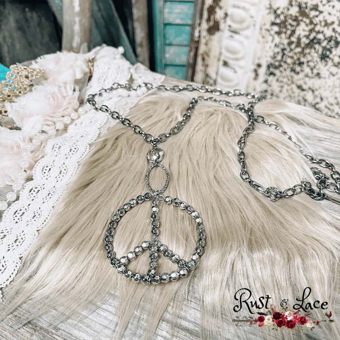 Beaded Peace Necklace