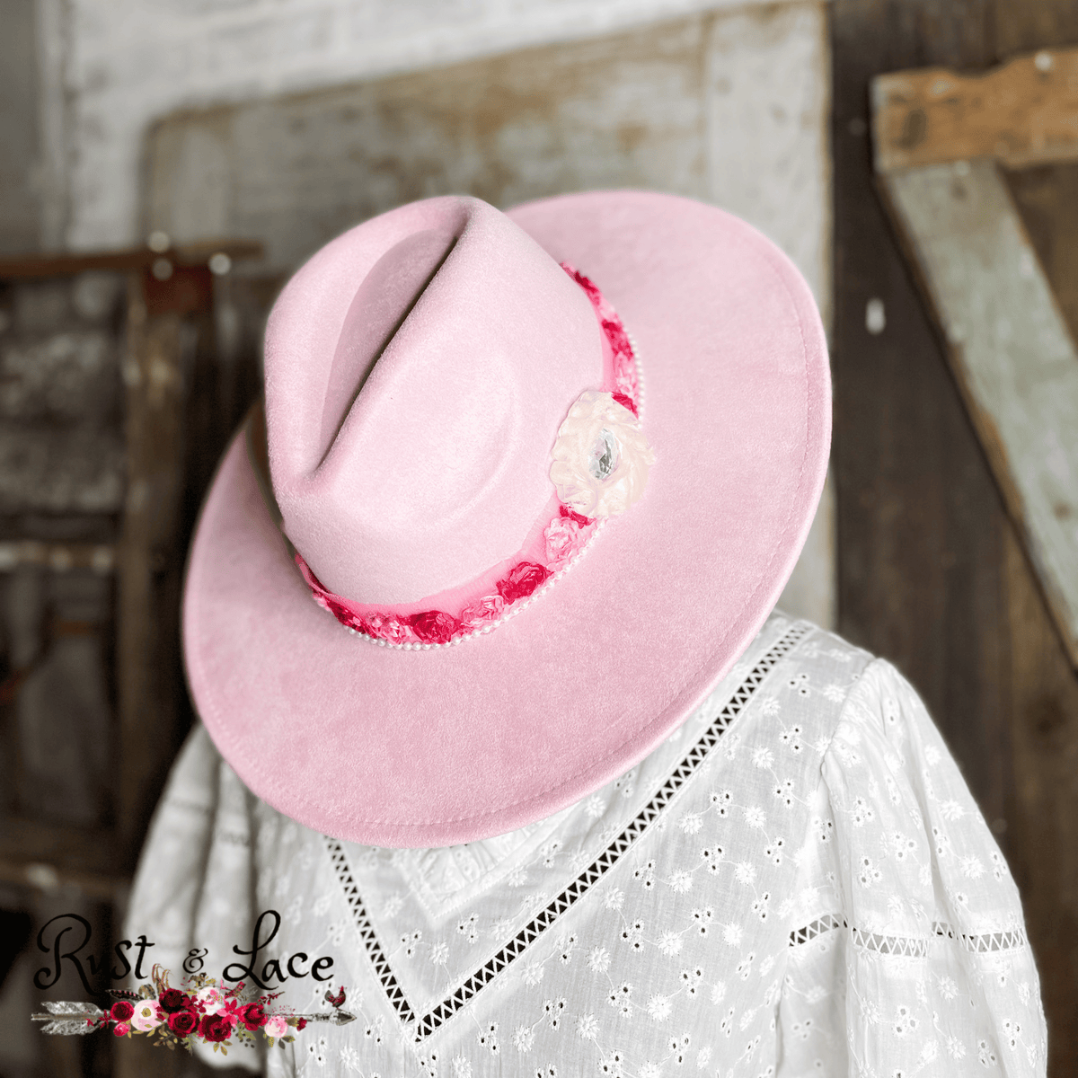 Pretty in Pink Fedora Hat