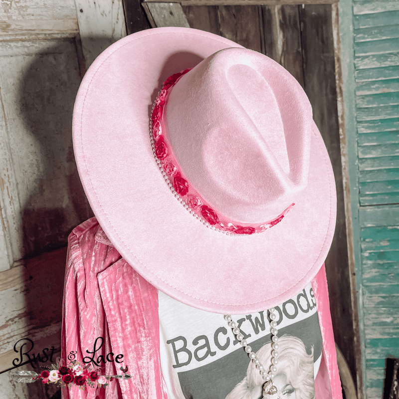 Pretty in Pink Fedora Hat